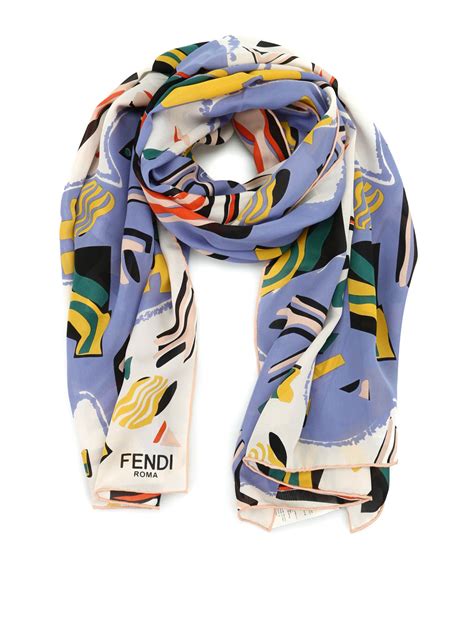 used fendi scarf|Fendi silk scarf for sale.